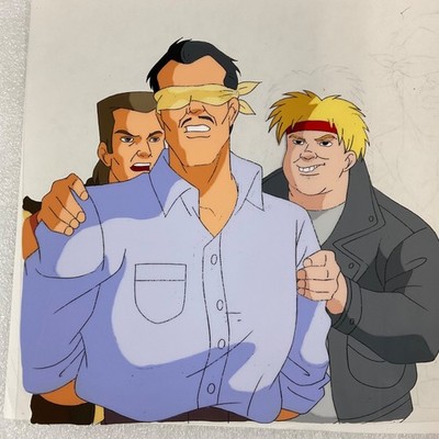 Animation Production Cel with Visible Pencil Line Work 12 in x 10 in
