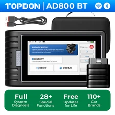 Topdon AD800BT OBD2 Scanner Full System Diagnostic Tool Free Update 28+ Services