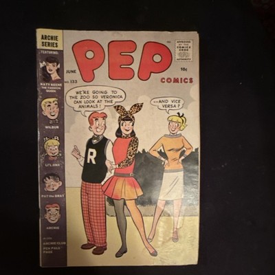 Archie Comics Pep Comics #133 Silver Age 1959 Archie Andrews Katy Keene Humor