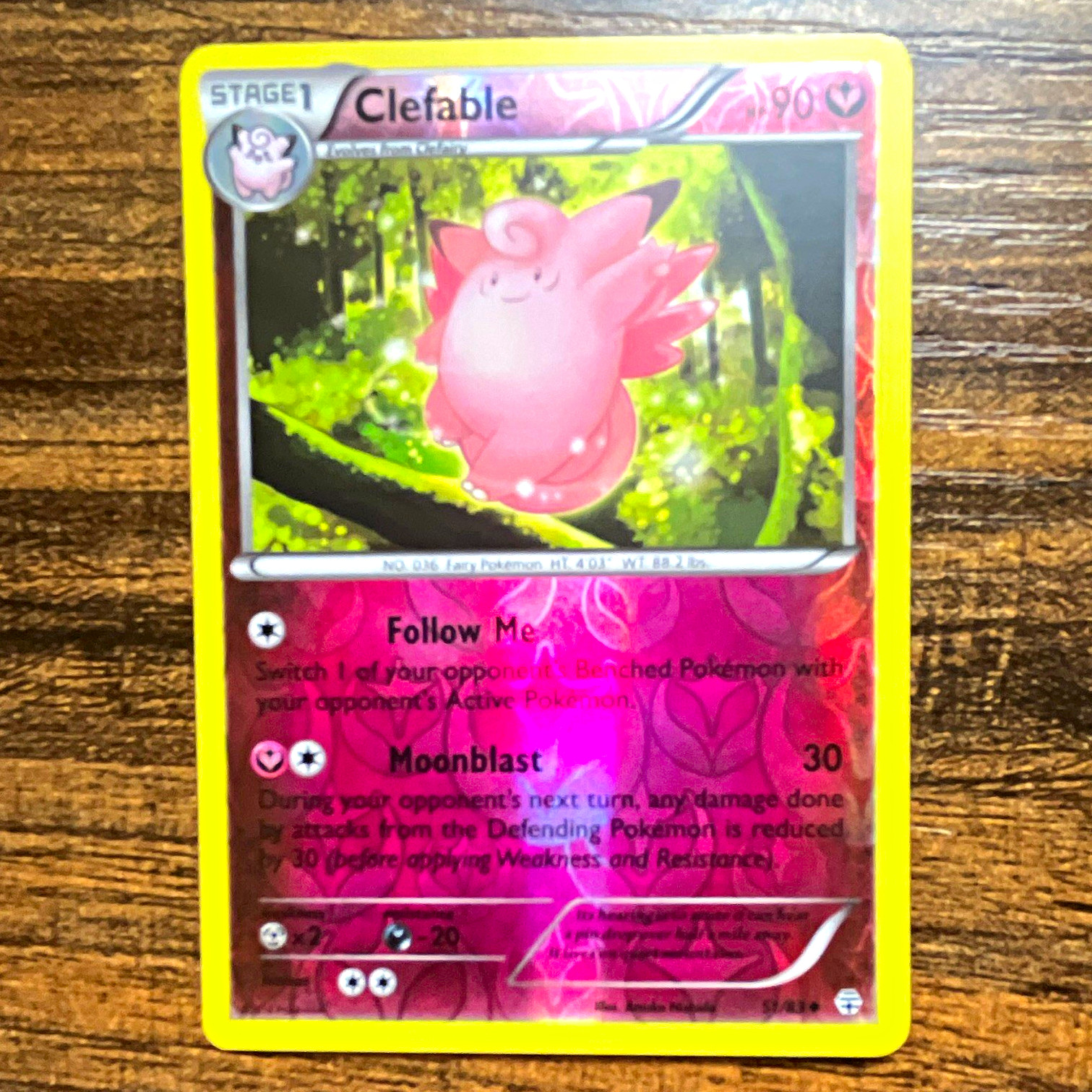 Clefable 51/83 Generations Reverse Holo 90 HP Eng NM