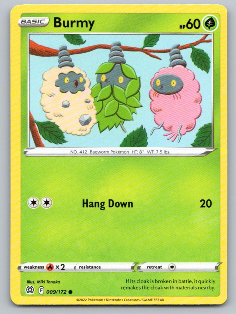 2022 POKEMON BURMY BRILLIANT STARS 009/172 C NM A59294 FREE S&H