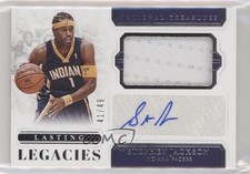 2018 Panini National Treasures Lasting Legacies 41/49 Stephen Jackson Auto r4i