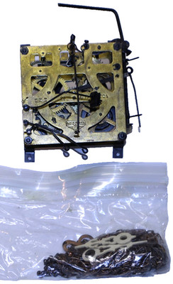 Regula Cuckoo Clock Movement 1 Day 20 Series With Chains/Hands UNTESTED PARTS(C)