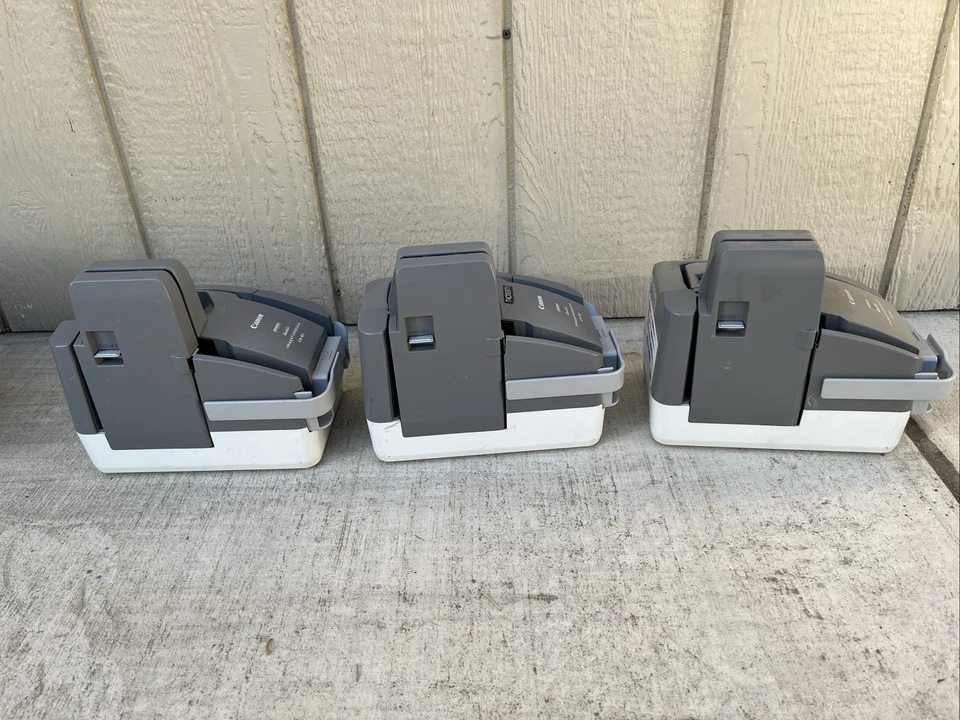 Lot of 3 Canon ImageFormula CR-80 Check Document Scanners Sold As Is - Image 2 of 4
