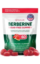 Purify Life Sugar Free Berberine Gummies - Watermelon flavor - 60 ct - 07/2027