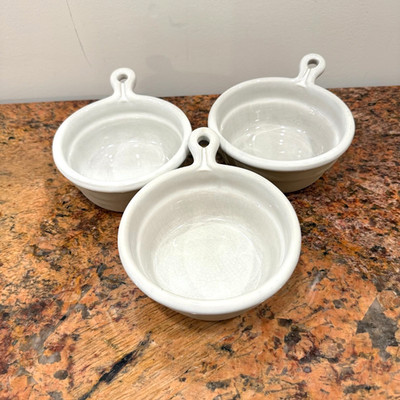 Vintage Bennington Potters Handled Soup Bowls