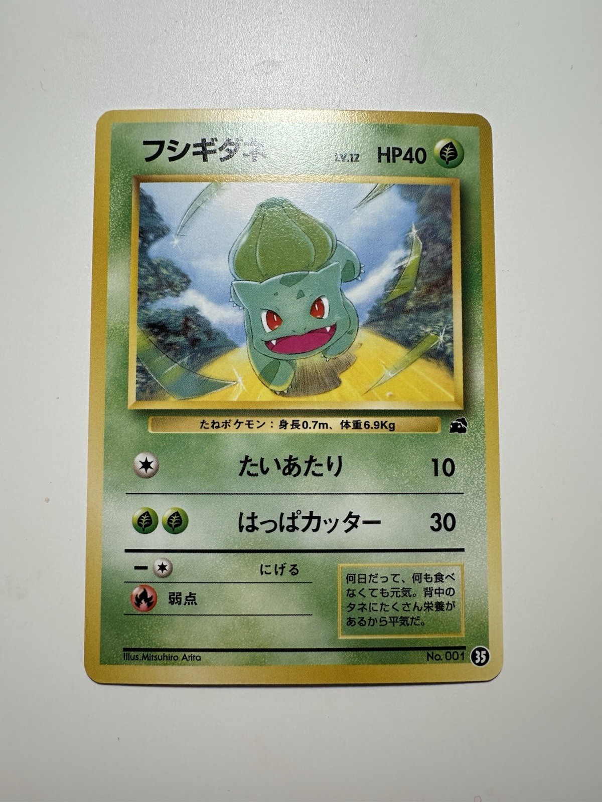 Bulbasaur No. 001 Intro Pack Bulbasaur Deck 1999 Japanese Pokemon Card NM