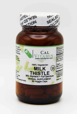 Milk Thistle CalVitamin 100% Vegetarian Milk Thistle 90 Veggie Caps