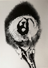 Otto Piene  " SILVER MY LOVE " Serigraphie - Siebdruck 1977