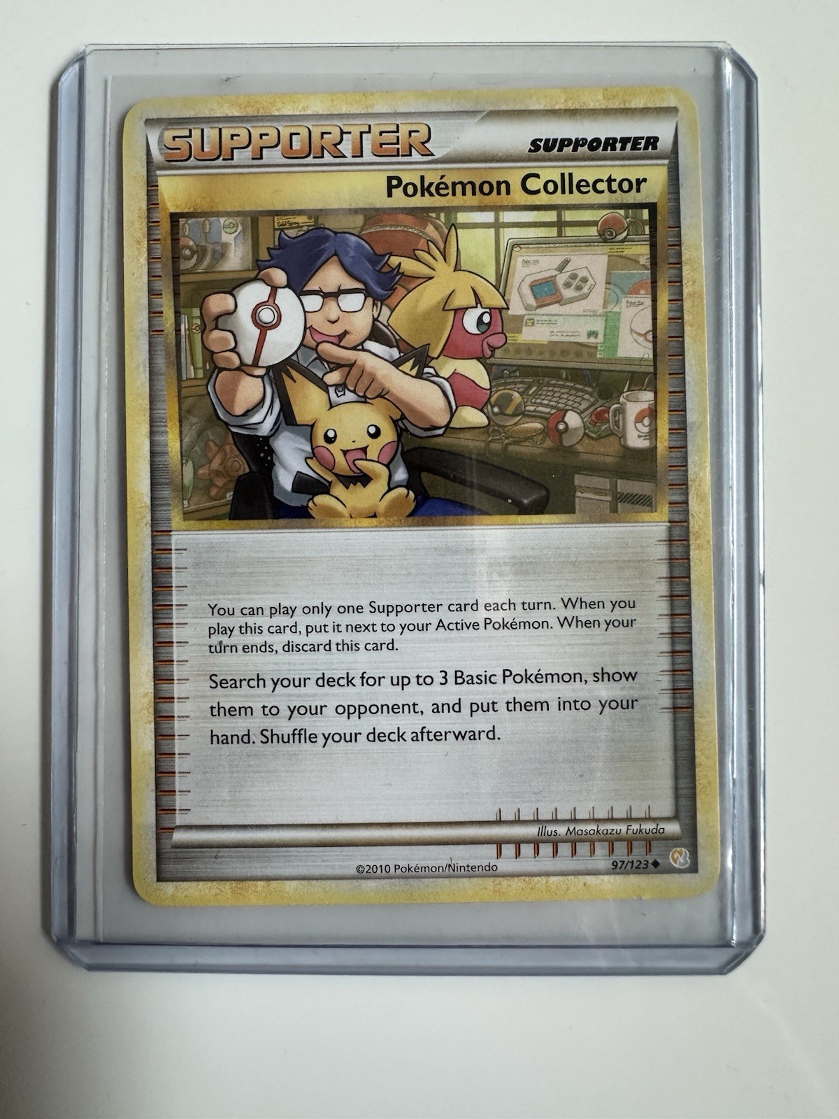 Pokémon TCG Supporter Pokémon Collector 97/124 Trainer Card Near Mint