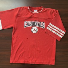 Vintage St. Louis Cardinals Jersey Shirt Youth Size XL Distressed