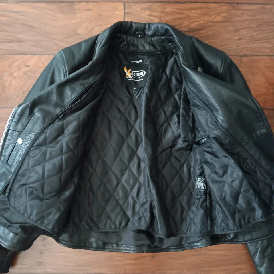 X Element Advanced Motorcycle Gear Leather Jacket Women’s Large With Zip Out... - Image 4 of 4