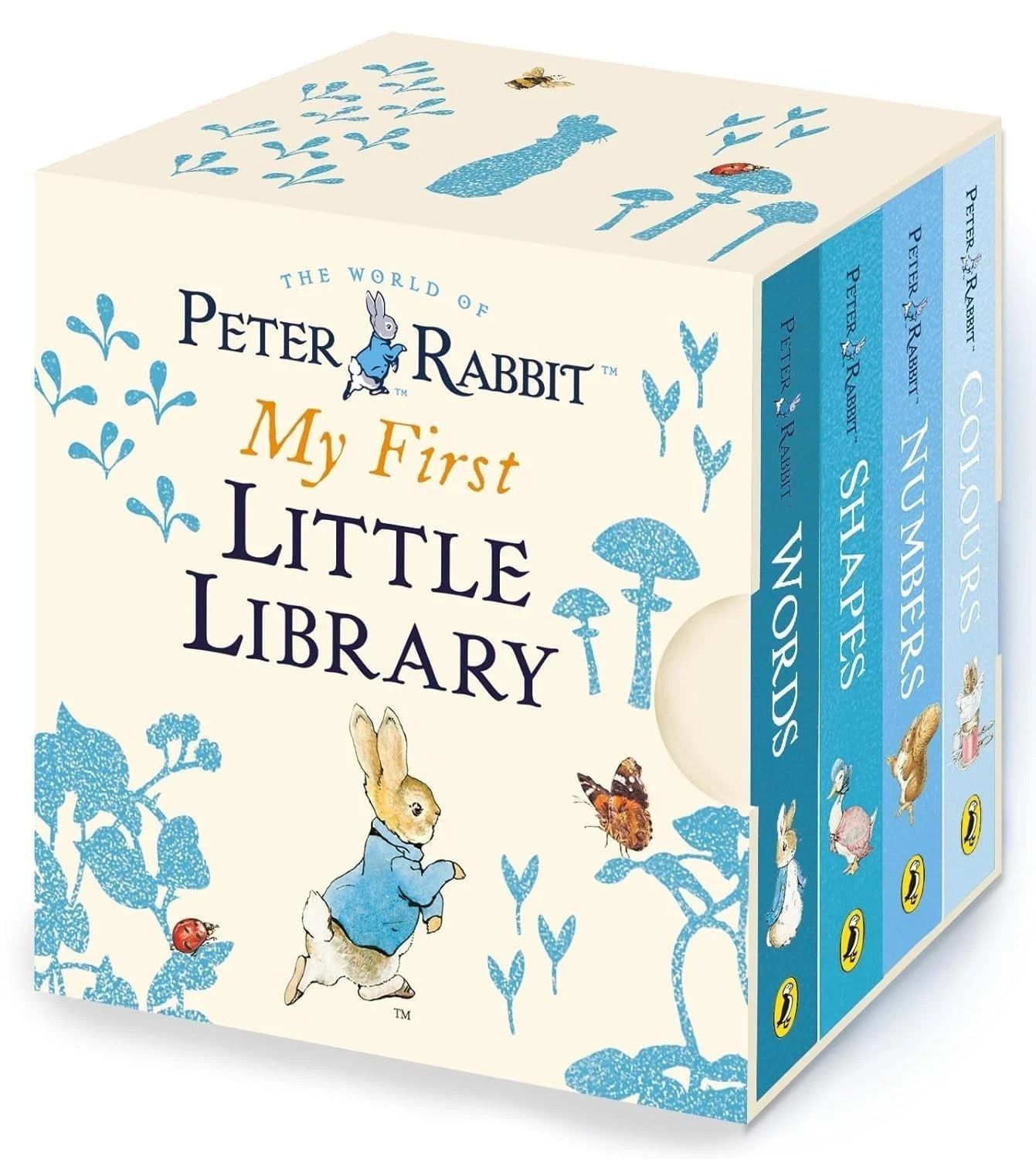Peter Rabbit My First Little Library 4 Books Box Set Board Books Words, Shapes