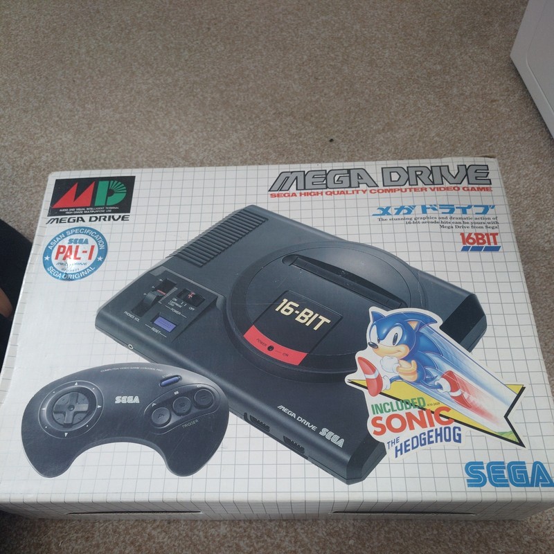 SEGA Japanese sega Mega Drive  Sonic Console Very Good Condition