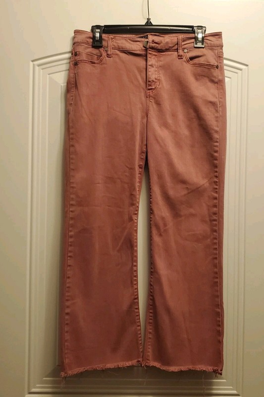 Liverpool pink stretch cutoff jeans womens 8