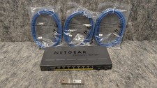 Netgear Prosafe GS110TP 8-Port Gigabit PoE 2x SFP Managed Switch w Cables