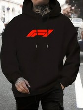 Men'S F1 Logo Hoodie Casual Street Style,Soft and Breathable,100 Polyester Fib