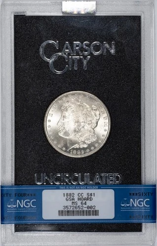 1882-CC GSA Morgan Silver Dollar Graded NGC MS64 Uncirculated - No Box