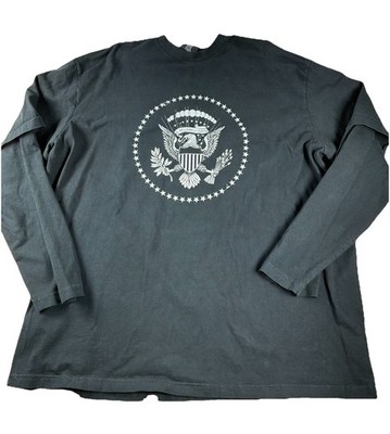 Kanye West Donda Balenciaga Presidential Seal 2-Layer Long Sleeve Shirt XL 2024