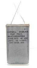 Cornell Dubilier High Voltage Capacitor 11000 mfd, 40 VDC, Model: MLS113M040EB0A