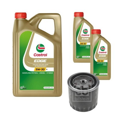 FEBI BILSTEIN Ölfilter 7L CASTROL EDGE 5W-30 M für Suzuki Grand Vitara II JT