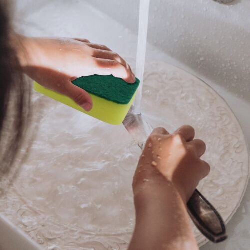 Sponge Individually Wrapped24 Pcs Dishwashing Sponge Scouring Pad Kitchen Dishc - Picture 4 of 6