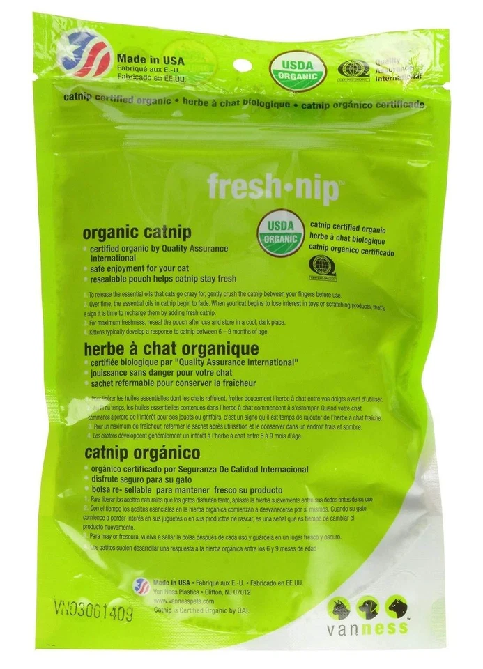 Van Ness (225047-3pack) Van Ness Fresh Nip Organic Catnip [Set of 3] - Image 2 of 2