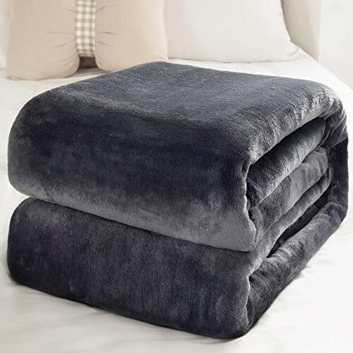 Fleece Blanket Twin Size Dark Gray 