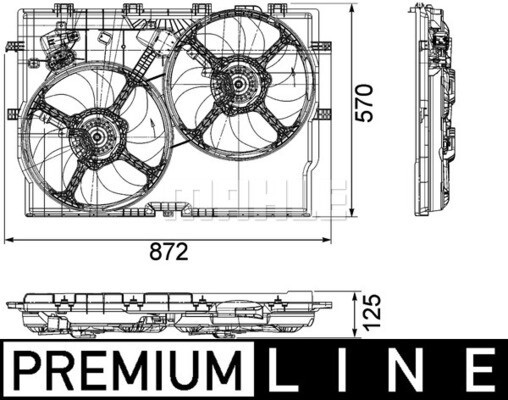CFF 193 000P MAHLE Fan, radiator for FIAT
