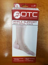 OTC Ankle Support with Spiral Stays *LARGE* (6050) E9C
