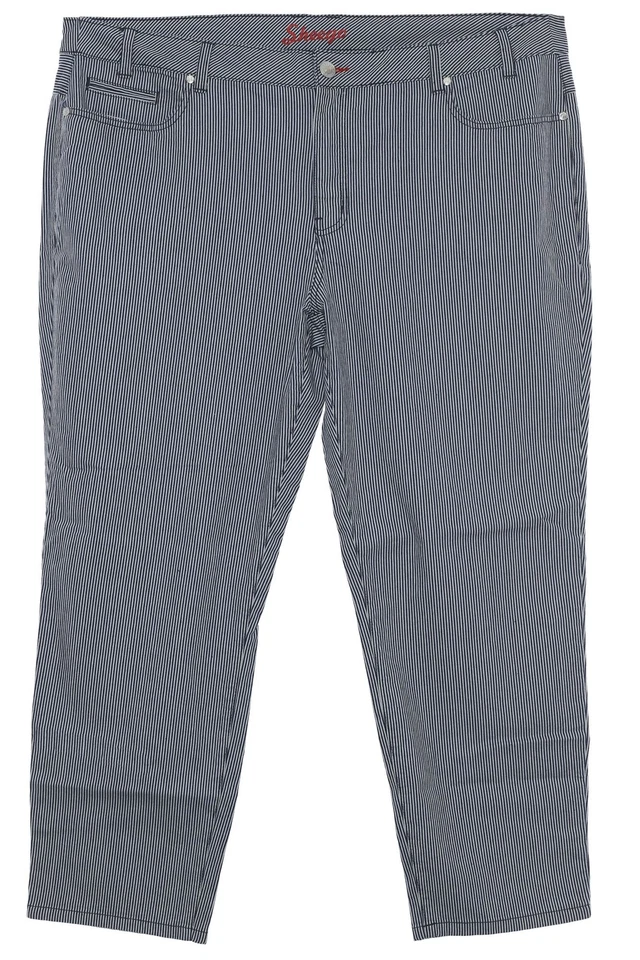 sheego Twill Jeans Die Schmale Slim Damen Hose Pants Stretch Blau Größe 52 56 58 - Bild 1 von 1