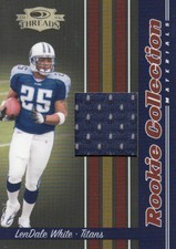 2006 Donruss Threads Football Used Relic/Jersey Singles (Pick Your Cards)