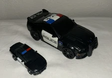 Transformers 2010 Barricade Decepticon  643 Police Cars 5.5" and  3"