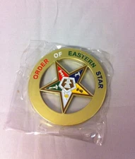 Order of the Eastern Star OES Cut Out Car Emblem-New!