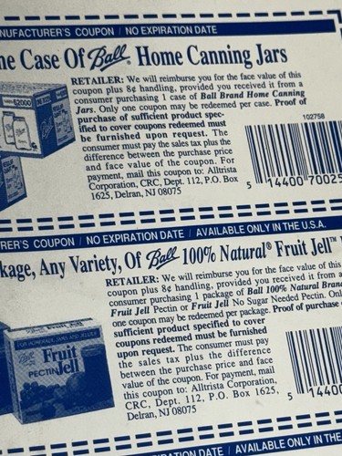 BALL One Dozen Regular Tapered Half Pint Can Or Freeze Glass Jars Made In USA - Picture 18 of 23