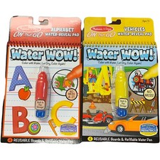 Melissa  Doug 5389-75 Water Coloring  Painting Book Water Wow Alphabet/Vehicle
