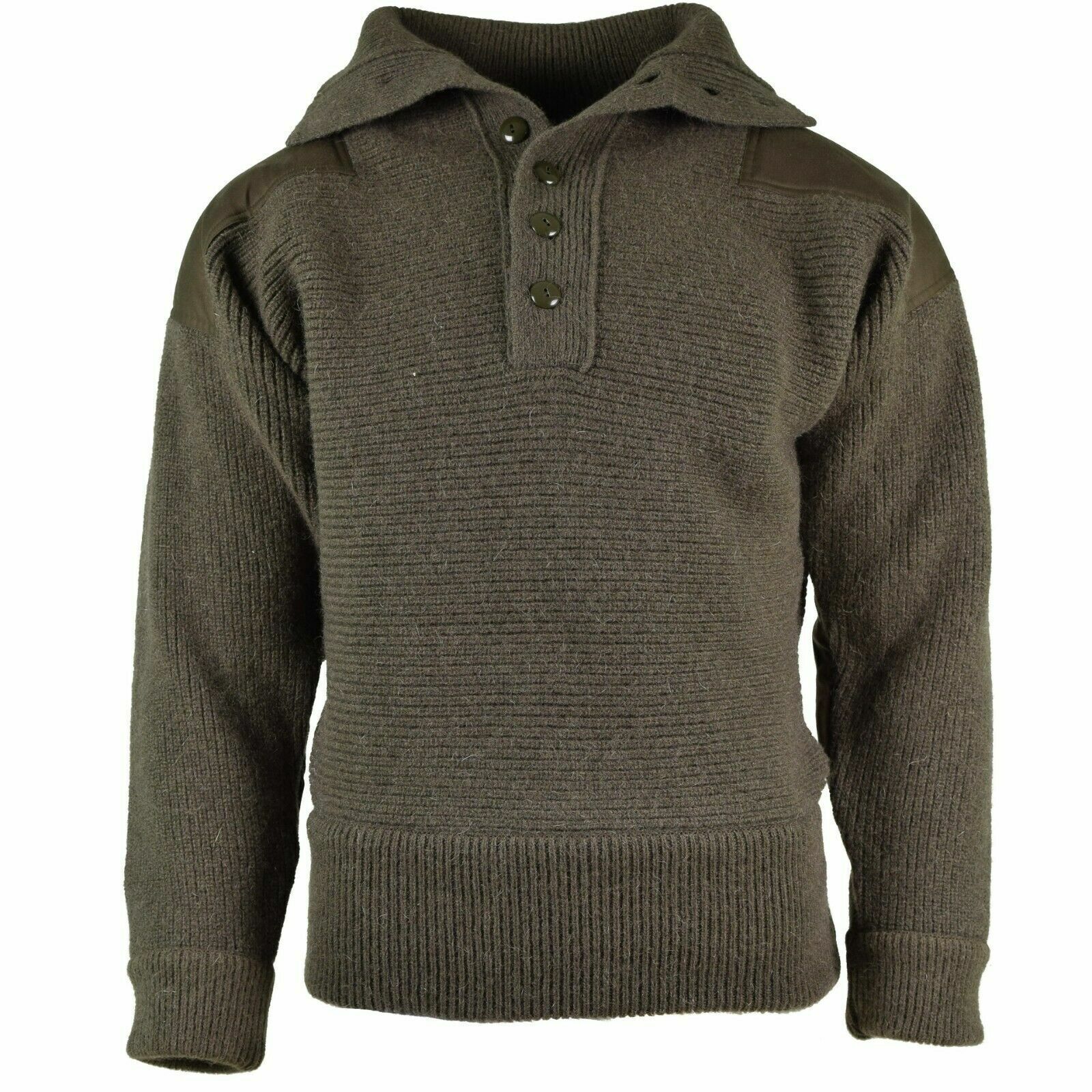 Original Austrian Army Alpine Pullover Knit sweater Olive OD Wool NEW ...