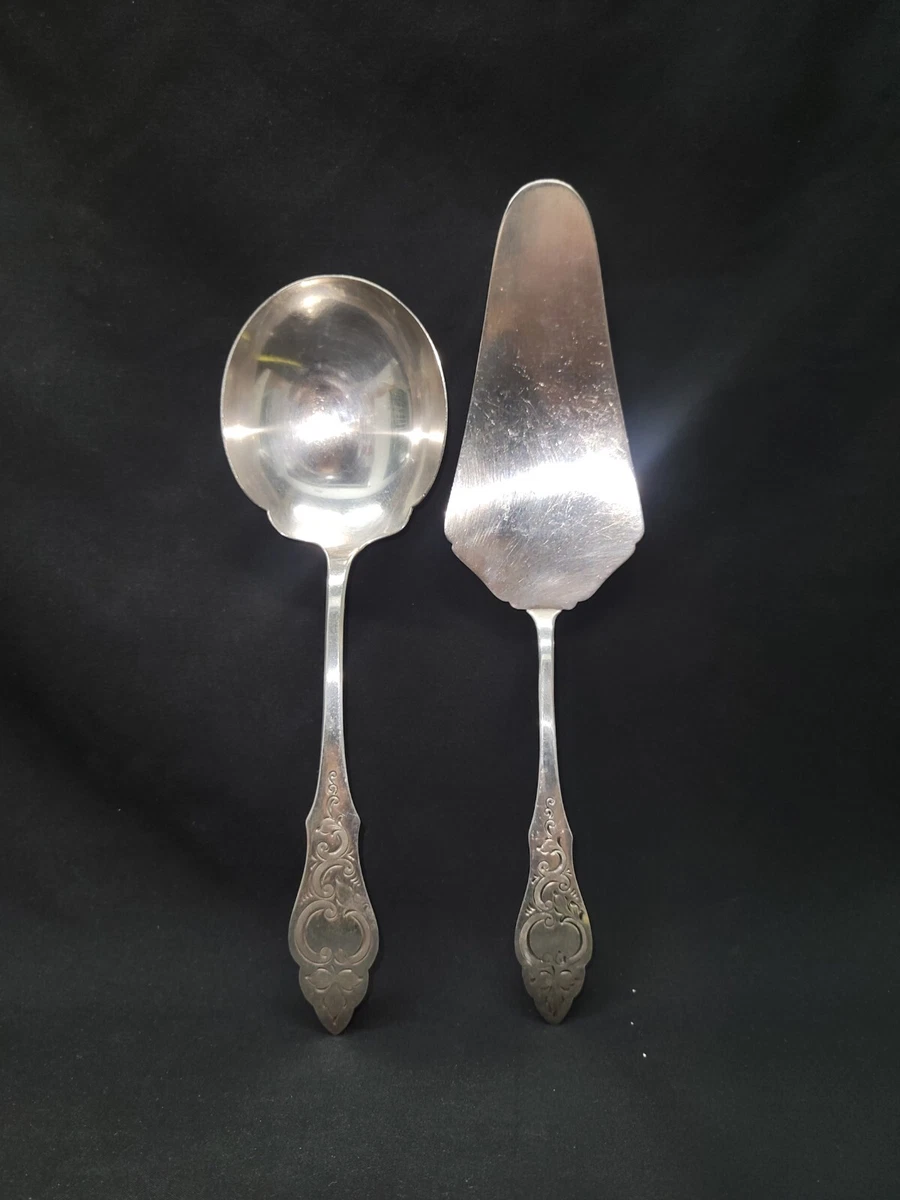 Vintage 90 Silverplate Wilkens Ostfriesen Pie Knife Serving Spoon