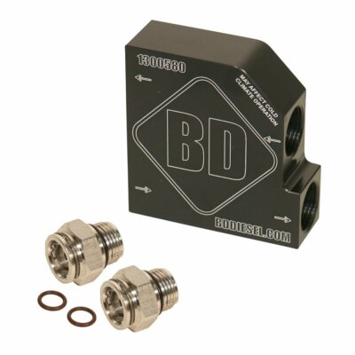 BD-Power Transmission Cooler Bypass Block For 2013-2018 6.7 Cummins 68RFE AS69RC