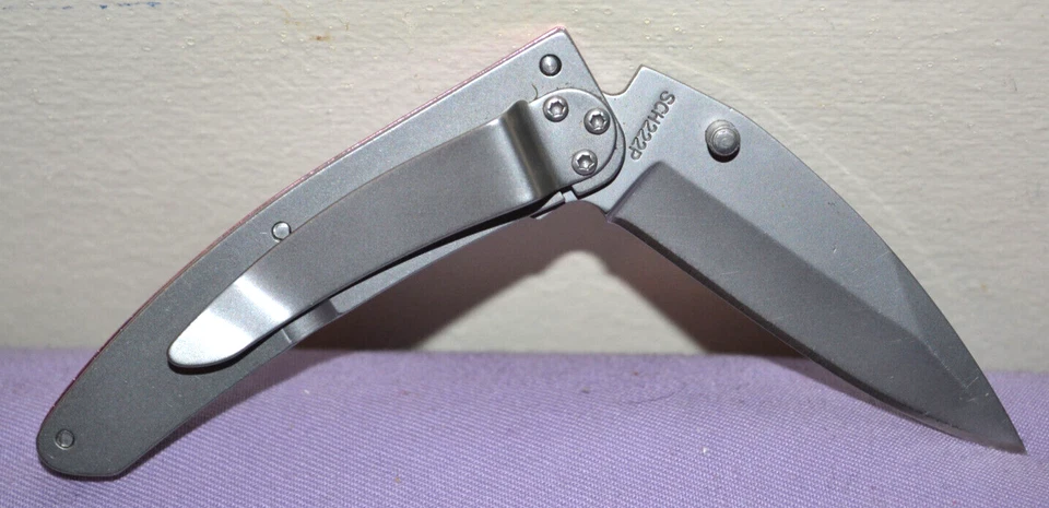 Cuchillo de Bolsillo Plegable Schrade Protector de Bolsillo SCH222P Rosa Linerlock---Nuevo Otro Foto 2 de 4