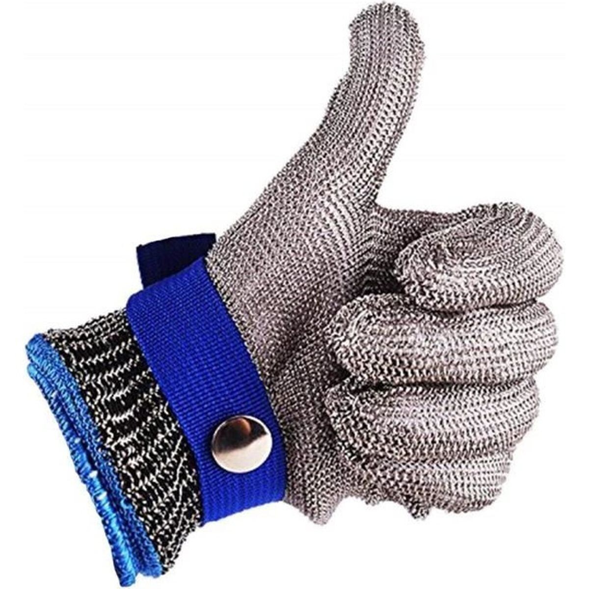 Gant cotte de maille boucher acier inoxydable anti-coupure taille L