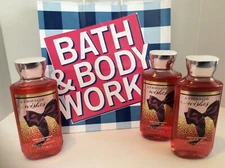 3 X Bath & Body Works A Thousand Wishes shower gel 10 fl.oz. New