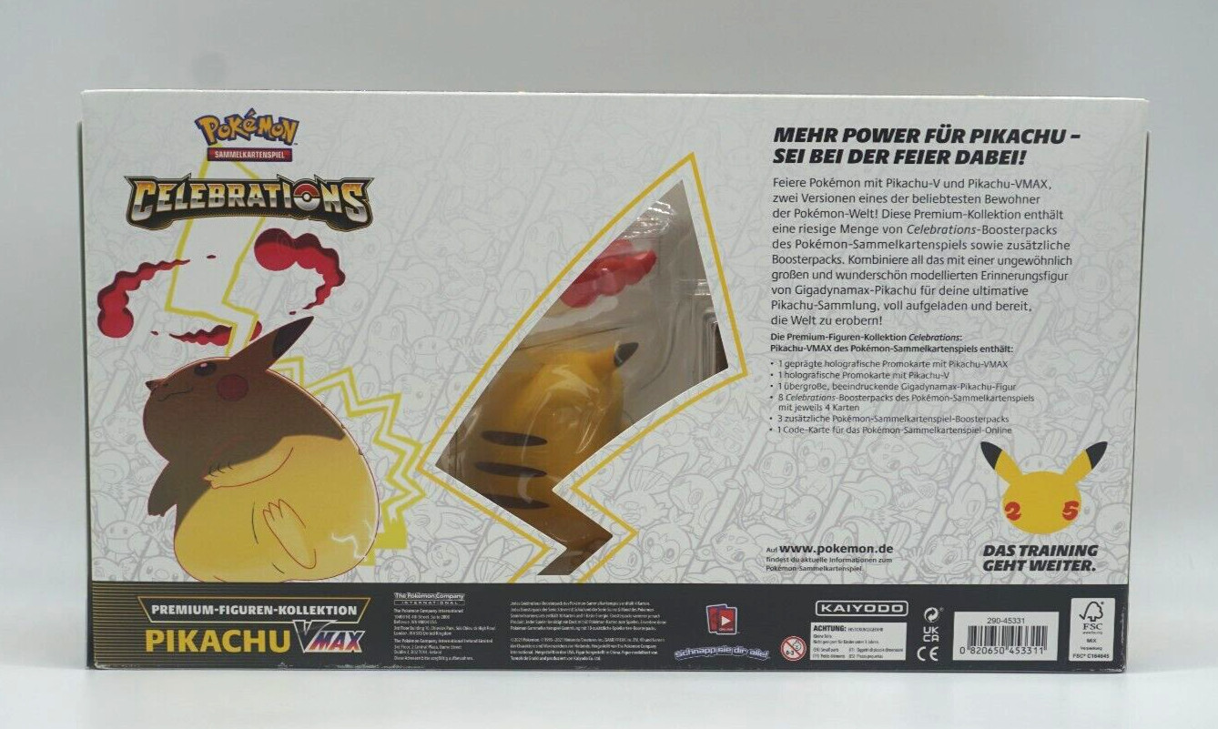 Thumbnail - Pokémon 25th Anniversary Celebrations Pikachu Vmax Premium Figuren