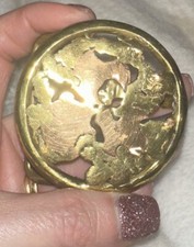 Vintage Artist Hand Made Brass Copper Nugget Belt Buckle Free Shipping