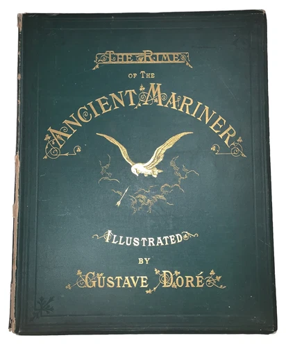 1876, THE RIME OF THE ANCIENT MARINER, GUSTAVE DORE ILLUSTRATED, ELEPHANT FOLIO