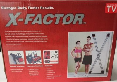X-Factor Door Gym Exercise Fitness Full Body Gym + 3 Workout DVD's  Best Price !