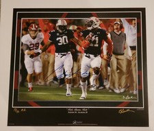 Chris Davis Jr Signed Auburn 2013 Iron Bowl Museum Edition Print # to 50 - Proof