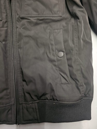 Tommy Hilfiger Bomber Jacket Mens Small Black Long Sleeve Water Resistant - Picture 5 of 10