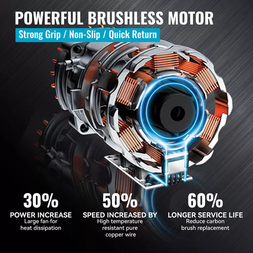 2 Batteries Cordless Electric Rivet Gun Brushless with LED Kit For Makita 18V UK - Image 2 of 4