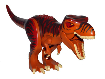 Lego T-Rex Dinosaur Medium Dark Flesh Dino Dark Orange Brown black